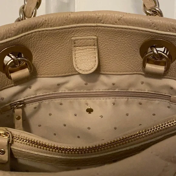 Kate Spade ♠️ New York SMALL Cream Gold Coast Goldcoast Maryanne Handbag - EUC - Picture 10 of 15